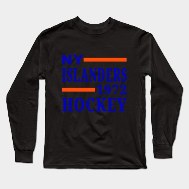 NY Islanders Hockey 1972 Classic Long Sleeve T-Shirt by Medo Creations